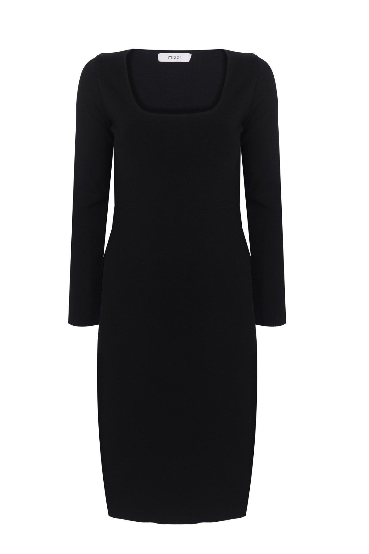 Glacier Dress Black with Stripe