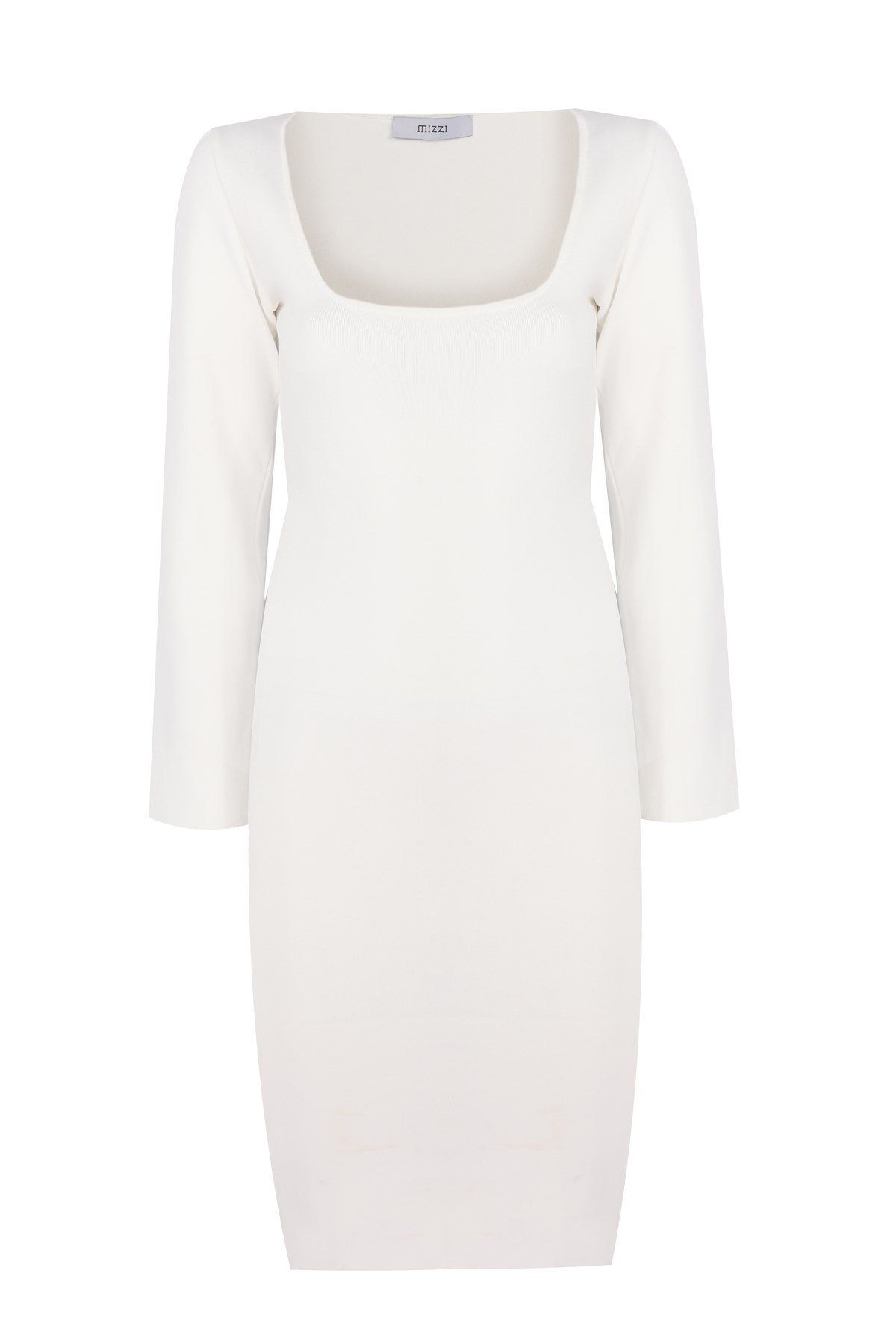 Glacier Dress White with Stripe