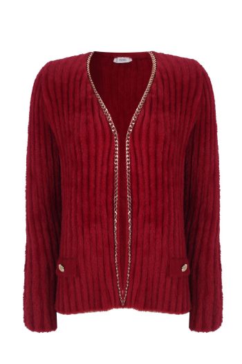 Piz Nair Cardigan Bordeaux