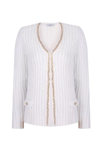 Piz Nair Cardigan White
